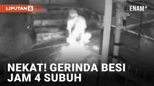 VIDEO: Viral Kuli Nekat Gerinda Besi Jam 4 Subuh