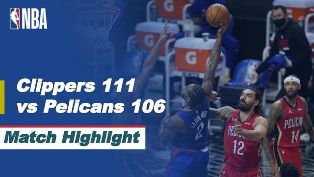 Berita Video LA Clippers kalahkan New Orleans Pelicans Rabu (14/1/2021)
