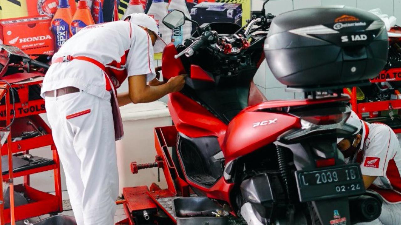 Ilustrasi perawatan sepeda motor (MPM Honda Jatim)