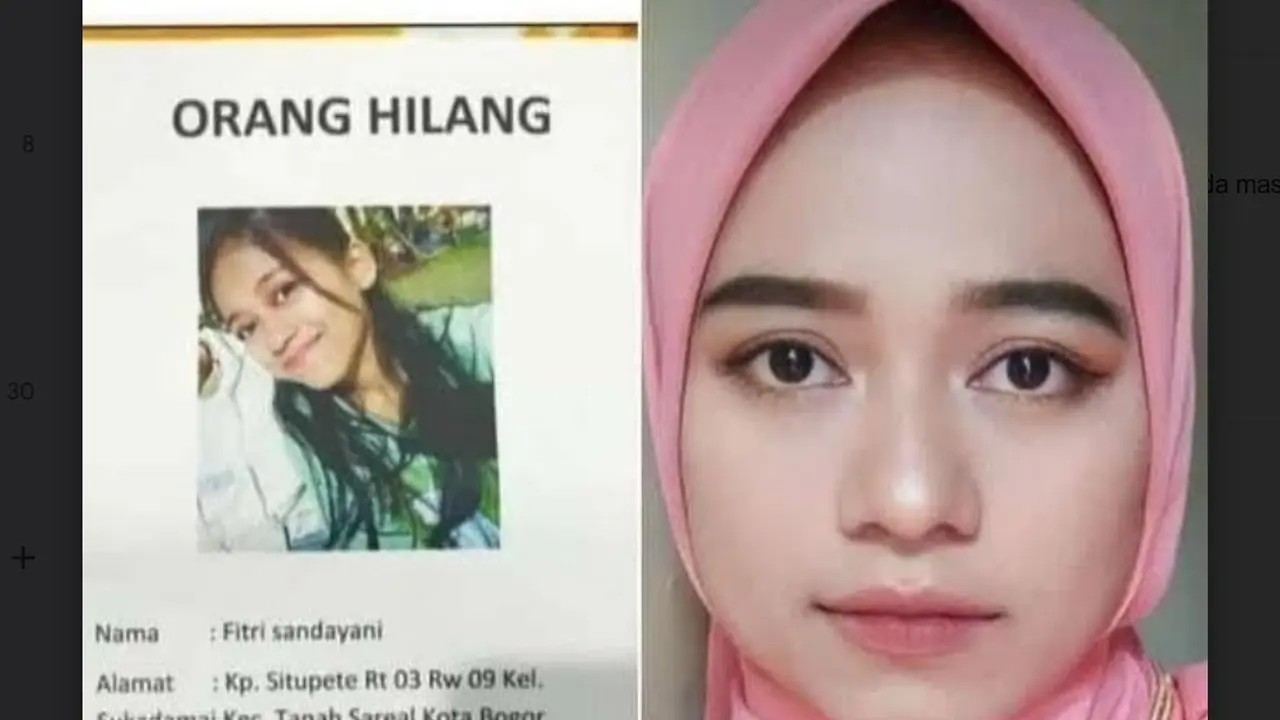 Belum lama ini viral kabar seorang istri kabur meninggalkan suaminya terjadi di Bogor, Jawa Barat. Kali ini, wanita bernama Fitri Sandayani (22) dilaporkan menghilang oleh suaminya, Mustofa (30).