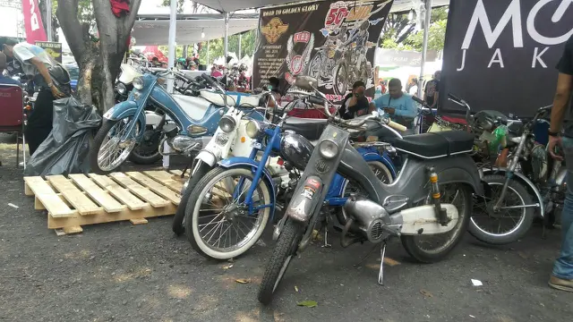 Motor berpedal (Moped) (Arief A/Liputan6.com)