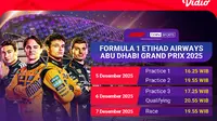 Nonton F1 Abu Dhabi Grand Prix 2025, Eksklusif di Vidio