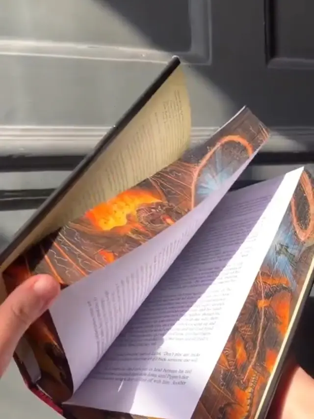 Lukisan di Sisi Samping Buku