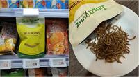 Camilan ulat bambu dijual Rp58,5 ribu, dikatakan memiliki rasa kacang yang lembut. (sumber: Insect Food Pte Ltd via Mothership)
