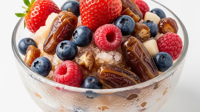 Resep Es Campur Beri dan Kurma Pemanis Alami