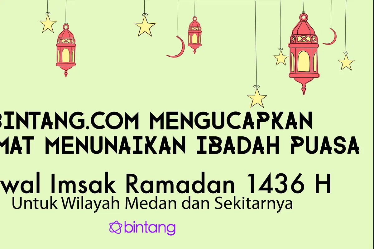 Jadwal Puasa 2015 Bagi Warga Medan dan Sekitarnya