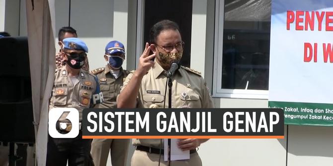 VIDEO: Alasan Anies Memberlakukan Ganjil Genap Kios di Pasar