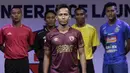 Pemain PSM Makassar, Muhammad Rahmat berpose saat Peluncuran Shopee Liga 1 di SCTV Tower, Jakarta, Senin (13/5). Sebanyak 18 klub akan bertanding pada Liga 1 mulai tanggal 15 Mei. (Bola.com/Vitalis Yogi Trisna)