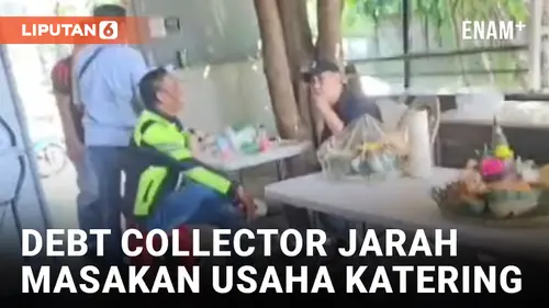VIDEO: Kacau! Kelompok Debt Collector Ancam dan Konsumsi Makanan Pengusaha Katering di Surabaya