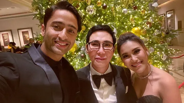 Potret Kompak Ayu Ting Ting dan Shaheer Sheikh Saat Hadiri Pesta