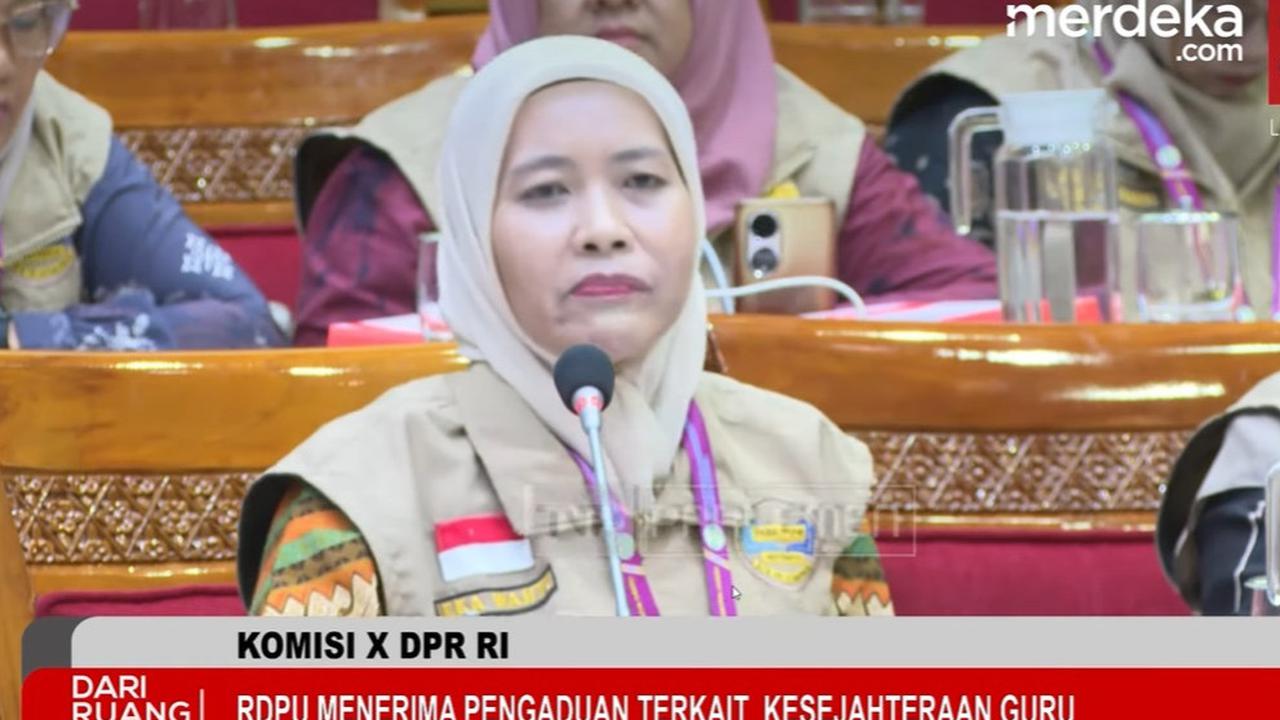 VIDEO: Momen Haru, Suara Guru Swasta Sampai Bergetar Tagih Janji Presiden Prabowo ini