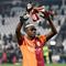 Penyerang Galatasaray asal Nigeria bernomor punggung 45, Victor Osimhen, merayakan golnya setelah pertandingan leg kedua babak play-off babak gugur Liga Champions antara Juventus FC dan Galatasaray SK di stadion Allianz di Turin, pada 26 Februari 2026.
(Isabella BONOTTO/AFP)