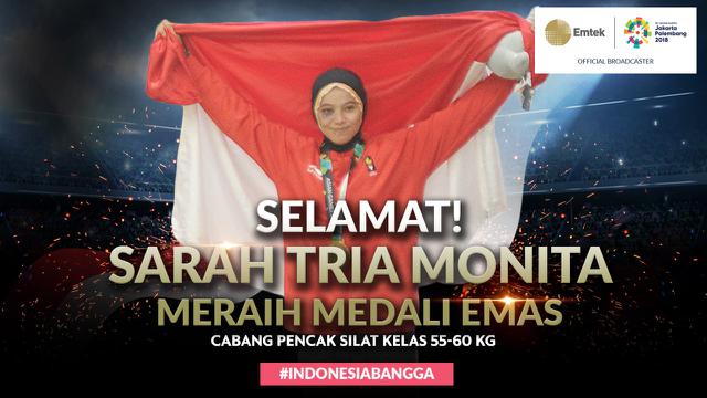 Selamat Meraih Medali Emas Sarah Tria Monita