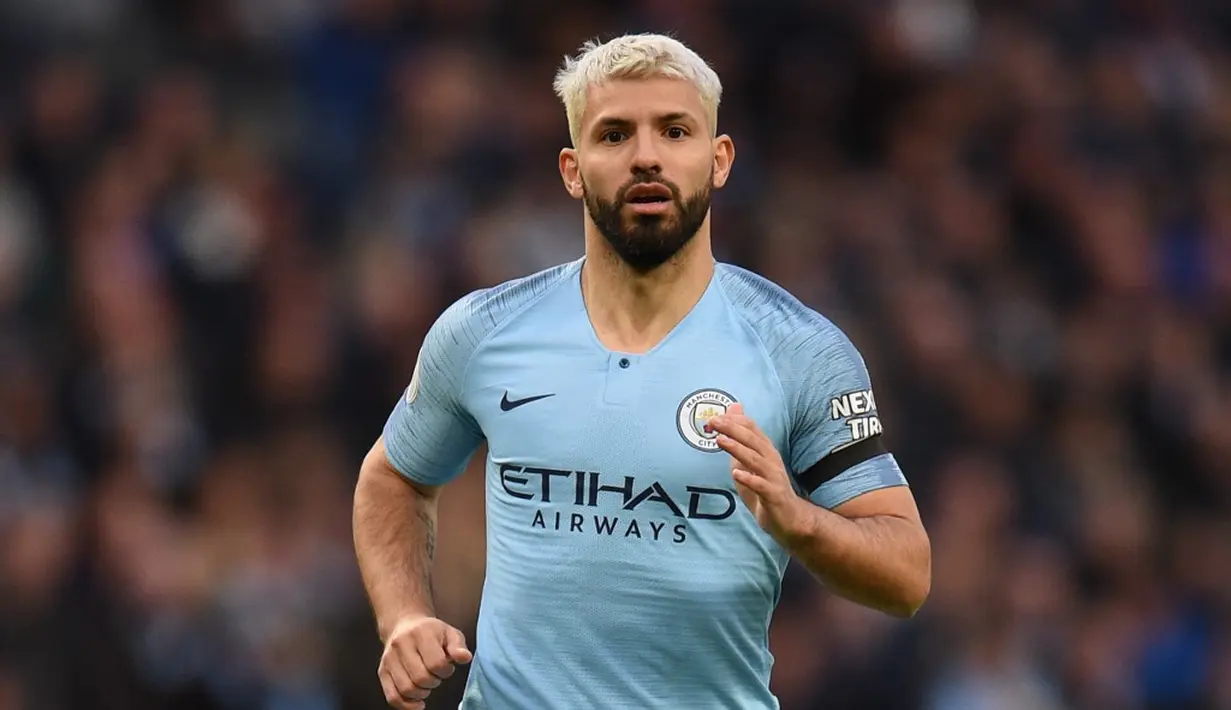 6. Sergio Aguero (Manchester City) - 6 gol dan 1 assist (AFP/Oli Scarff)