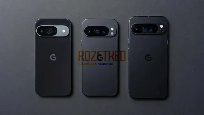 <p>Penampakan HP Android Google Pixel 9, Pixel 9 Pro, dan Pixel 9 Pro XL. (Doc: Rozetked)</p>