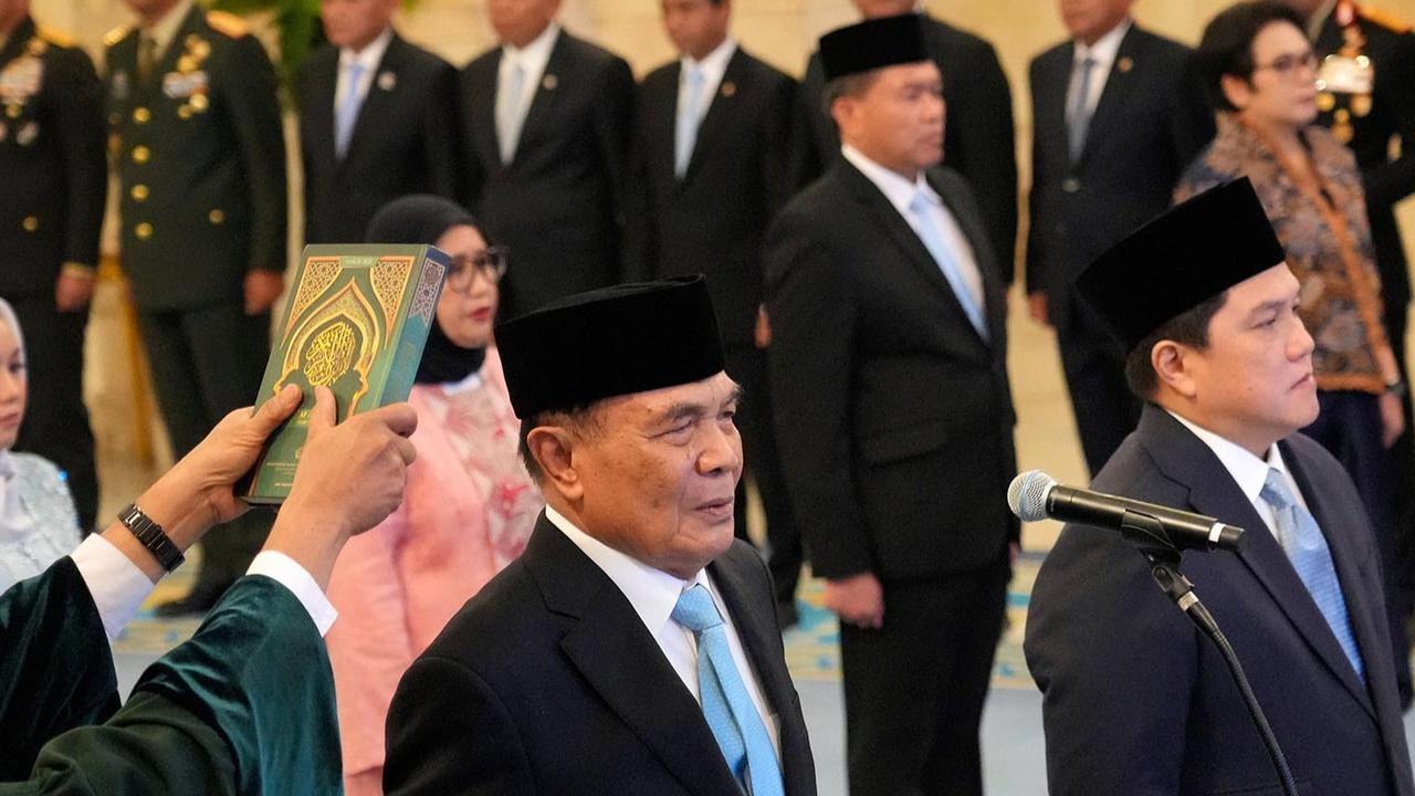 FOTO: Presiden Prabowo Lantik Djamari Chaniago sebagai Menkopolhukam, Erick Thohir sebagai Menpora