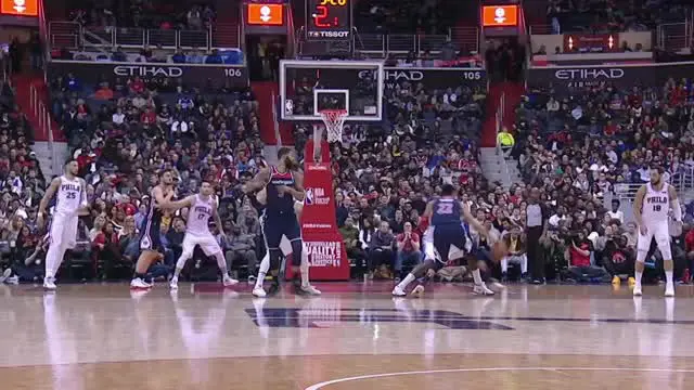 VIDEO : Cuplikan Pertandingan NBA, Wizards 109 vs 76ers 94