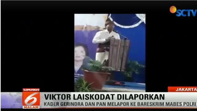 Gerindra dan PAN laporkan Victor dalam pasal berlapis yaitu pasal menebar kebencian UU ITE dan pasal penistaan agama. 