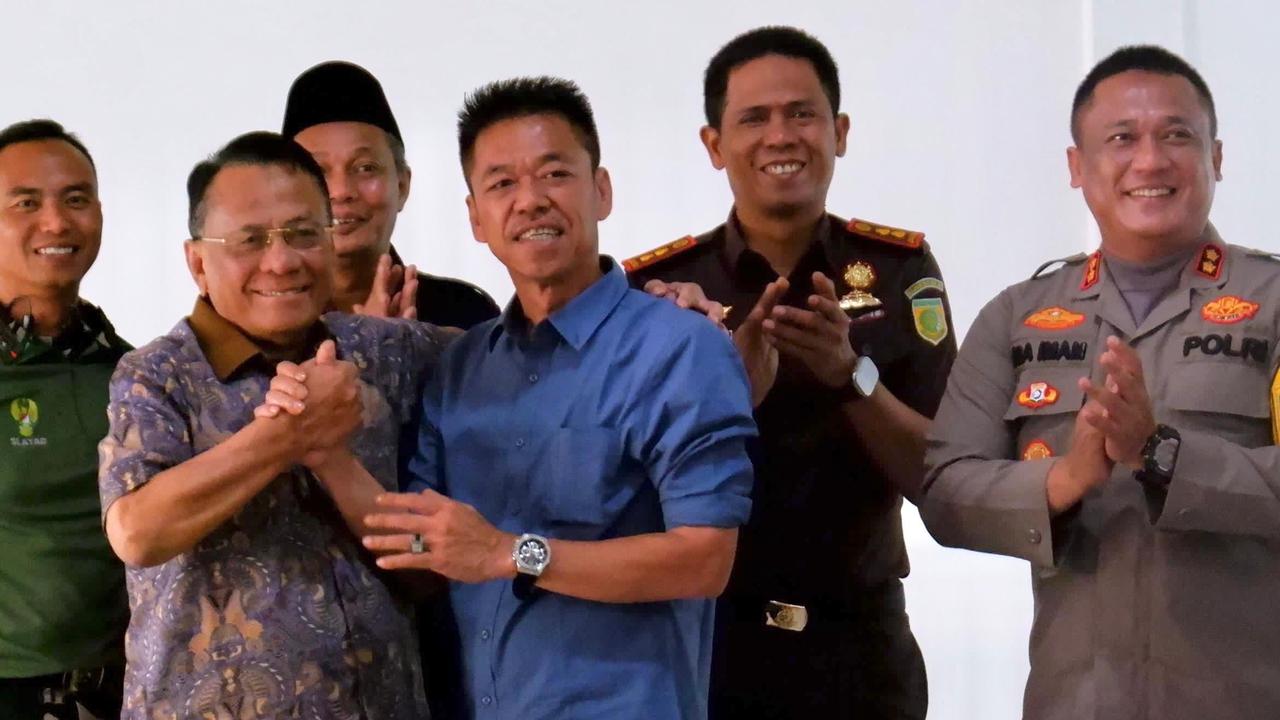 Coffee Morning, Kapolres Rohil Minta Timses Paslon Dingin Suasana di Rohil