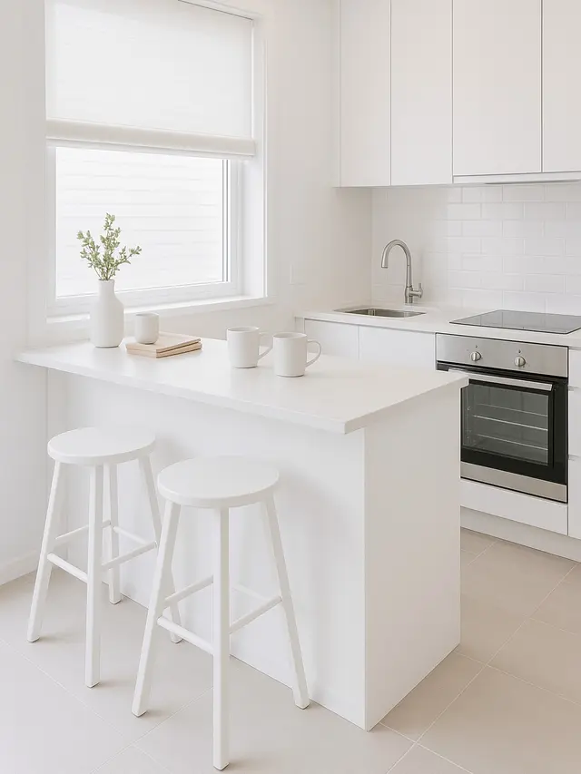 Inspirasi Dapur Kecil dengan Mini Bar (Image by ChatGPT)