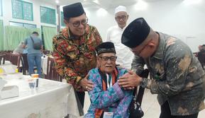 Muhammad Taher, jemaah haji tertua asal Aceh. (Foto: Kemenag)