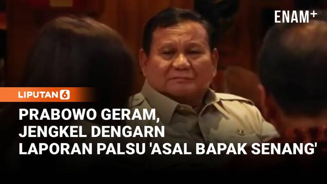 Prabowo Beri Jawaban Menohok saat Dicecar Tajam Soal Laporan Palsu 'Asal Bapak Senang'