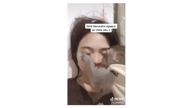 Viral Cewek Pelihara Monyet, Diperlakukan dengan Baik Bak Anak Sendiri