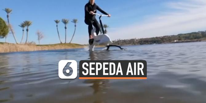 VIDEO: Mengintip Inovasi Bersepeda di Atas Air