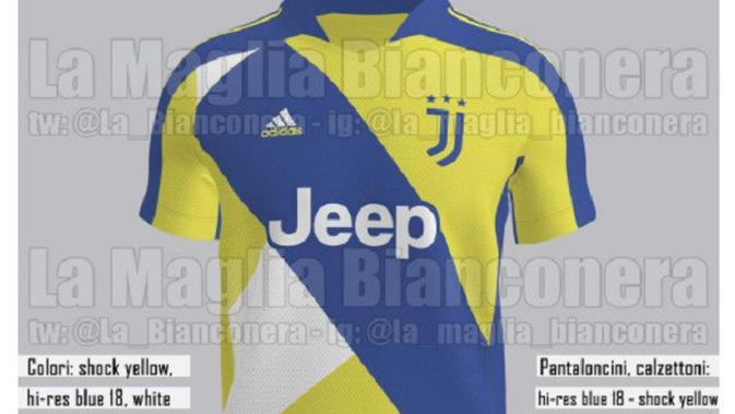 Bocoran seragam Juventus untuk musim 2020/2021. (Footy Headlines)