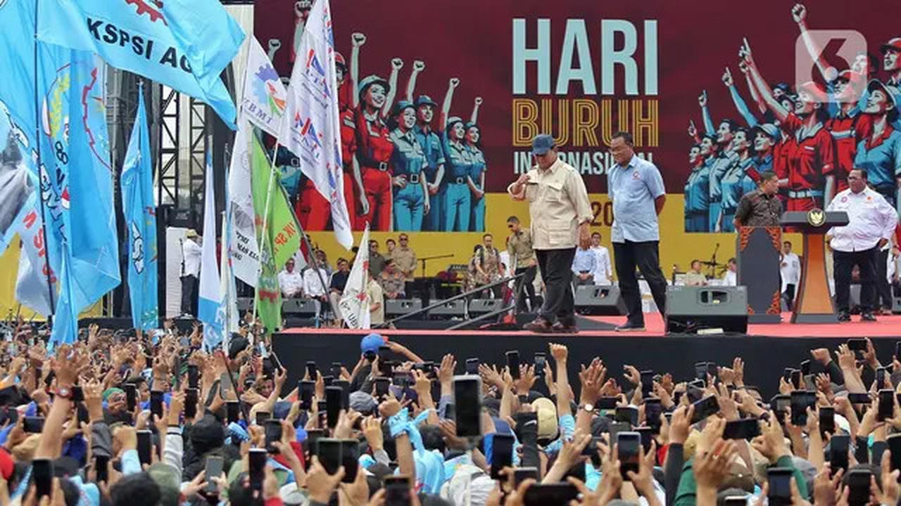 Momen Kali Kedua Presiden RI Hadiri Perayaan Hari Buruh Internasional