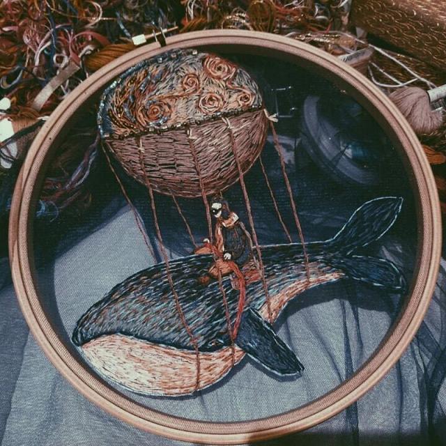 Miliki Efek 3 Dimensi, 7 Hasil Karya Sulam Seniman Ini Menakjubkan