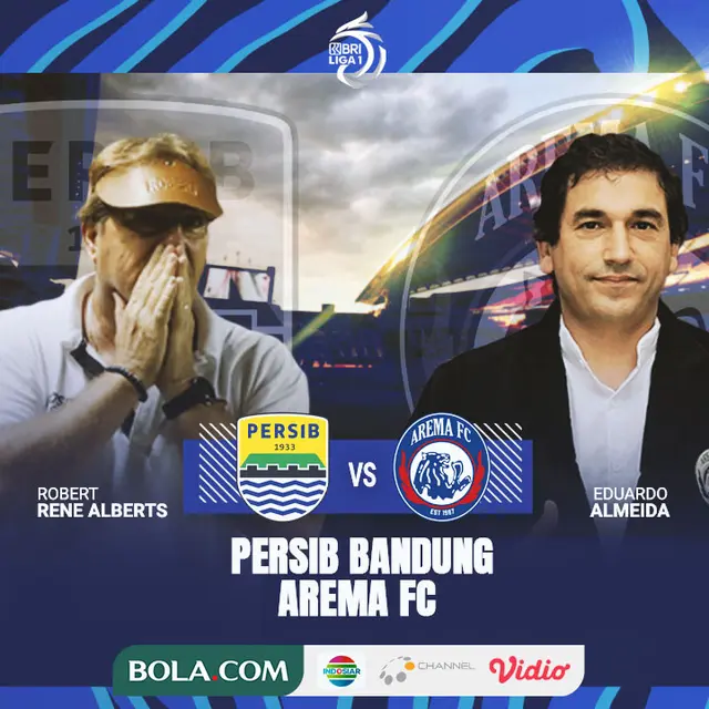 BRI Liga 1 - Duel Pelatih - Persib Bandung Vs Arema FC