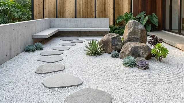 Taman Kering Bergaya Zen