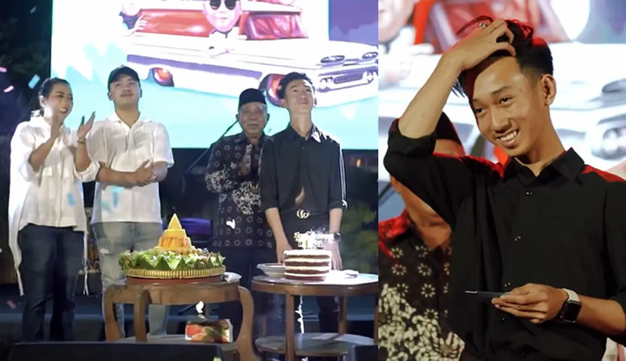 Soimah Pancawati baru saja merayakan ulang tahun anaknya, Diksa ke-17. Selain memberikan mobil mewah, Soimah juga membuat pesta meriah dan mengundang banyak penyanyi, diantaranya, NDX AKA, Ndarboy Geng sampai Denny Caknan. Berikut beberapa potretnya [Instagram/showimah]