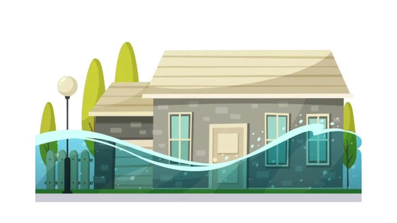 Ilustrasi rumah minimalis 1 lantai (credit: macvector/freepik)