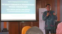 PT Reasuransi Indonesia Utama (Persero) atau Indonesia Re kembali menyelenggarakan pelatihan dan pembinaan para petani ikan lele dan ikan nila serta Ibu-Ibu PKK pengrajin dari Kecamatan Brebah, Yogyakarta. (Dok Indonesia Re)