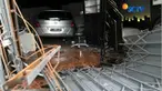 Mobil yang dikendarai seorang pria berusia sekitar 70 tahunan itu menembus pintu besi sebuah ruko yang berada di depan kompleks perumahan.