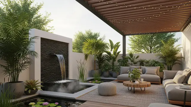 Model Teras Rumah Minimalis yang Nyaman untuk Aktivitas Keluarga (Image by Gemini AI)