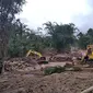 Kondisi sungai di Malampah, Kecamatan Tigo Nagari Kabupaten Pasaman usai gempa magnitudo 6,1 yang berpusat di Pasaman Barat, Jumat (25/2/2022). (Liputan6.com/ Novia Harlina)