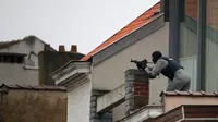 Operasi anti-terorisme Kepolisian Belgia di Brussels menewaskan seorang terduga teroris, Selasa (15/3/2016) waktu setempat. (Reuters)