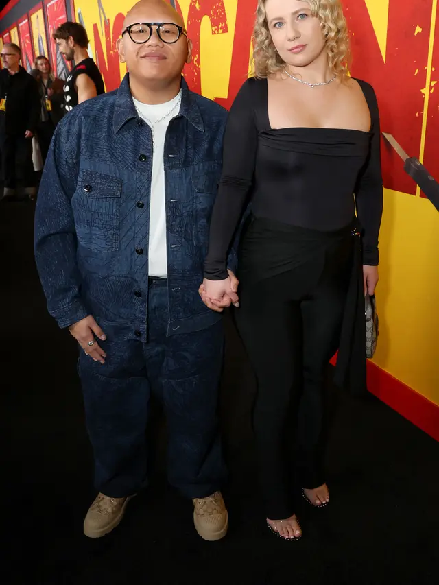 Jacob Batalon dan Veronika Leahov. (Phillip Faraone / GETTY IMAGES NORTH AMERICA / Getty Images via AFP)