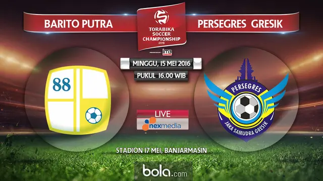 Barito Putera vs Persegres Gresik (bola.com/Rudi Riana)