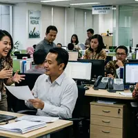 Cara menghadapi orang yang cari muka di tempat kerja. [AI Generated]