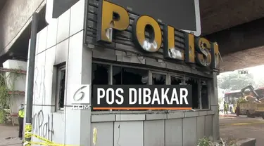 Aksi unjuk rasa Selasa (24/9/2019) malam diwarnai insiden pembakaran pos polisi di kawasan Slipi Jakarta Barat. Sejumlah tersangka diperiksa di Mapolres Jakarta Barat.