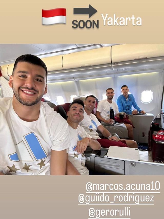 Kedatangan Timnas Argentina ke Indonesia