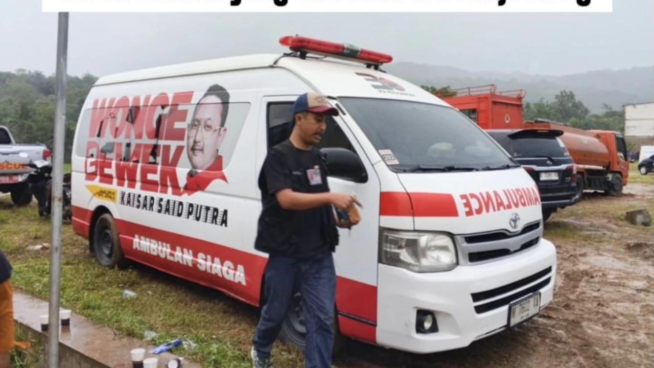 Anggota DPR Kaisar KKSP Dirikan Posko Bantuan di Lokasi Longsor Cilacap & Tinjau Langsung Korban