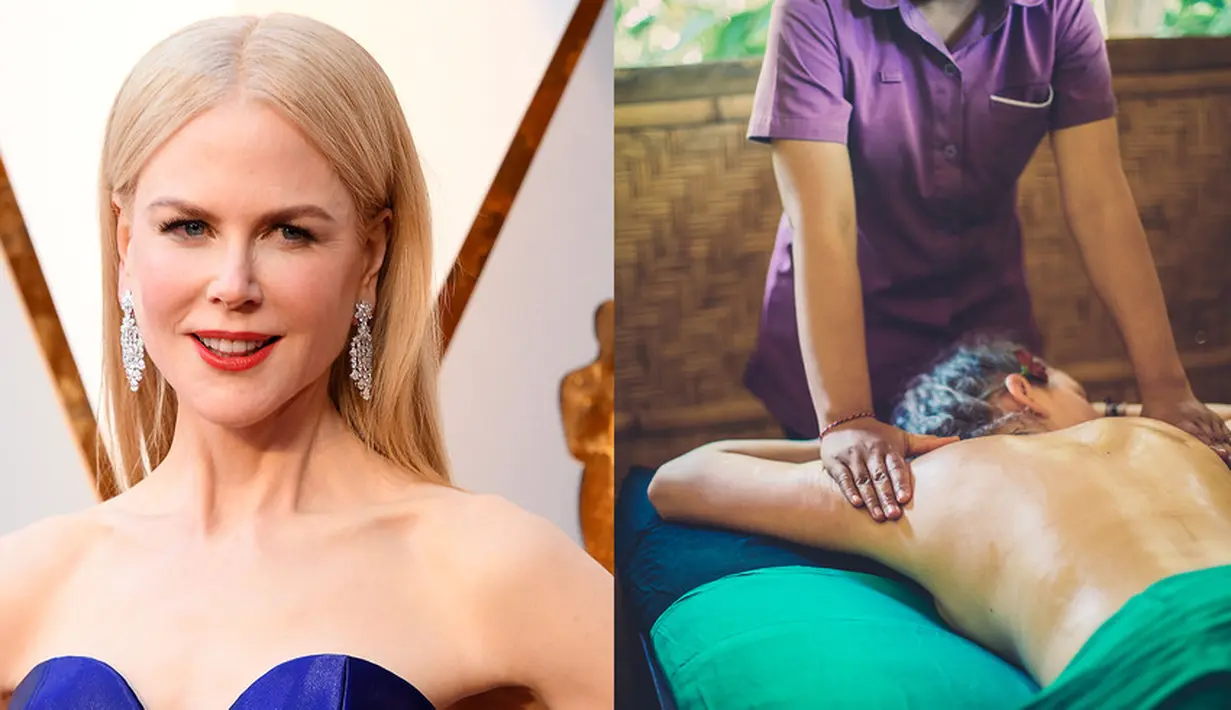 Nicole Kidman pernah menjadi terapi pijat. Ia belajar untuk membantu ibunya yang mengalami sakit otot karena kanker payudara. (Getty Images-Cosmopolitan)