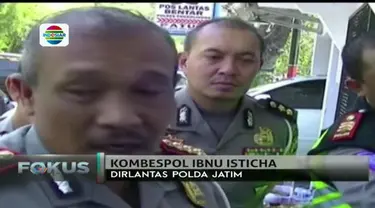 Olah TKP kecelakaan maut antara bus dan truk di Probolinggo, Jawa Timur, berlangsung selama tiga jam.