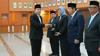 Lantik Empat Pejabat Baru, Sekjen Kemendagri Minta Evaluasi Program