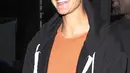 Justin Bieber usai menghadiri acara The Nice Guy di Los Angeles pada Jumat malam, Kabarnya saat itu ia datang dengan Kourtney Kardashian. (Dailymail.co.uk)